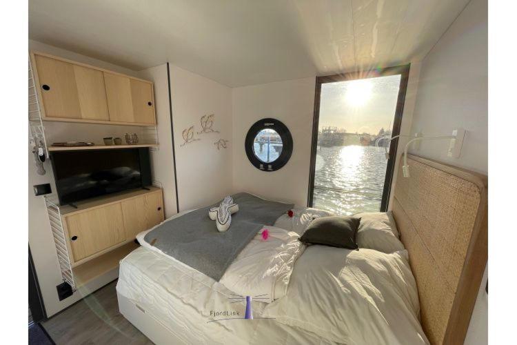 Hausboot Fjord Haven Mit Biosauna In 巴特 外观 照片